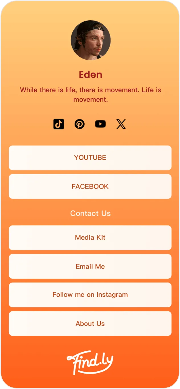 Vitality Orange template