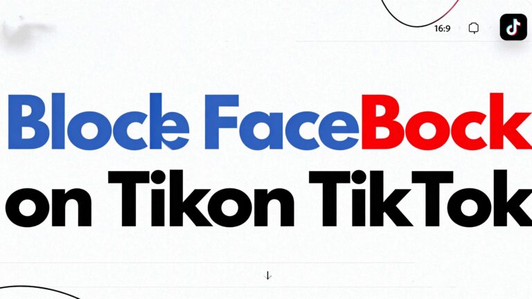 How to Block Facebook on TikTok: A Secret Handshake for Your Feed